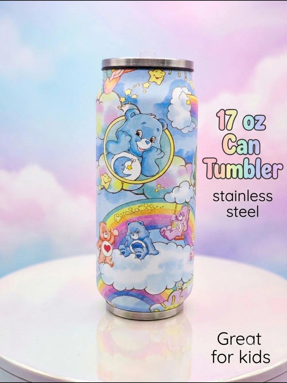 Cute Care Bears 17oz Can Tumbler